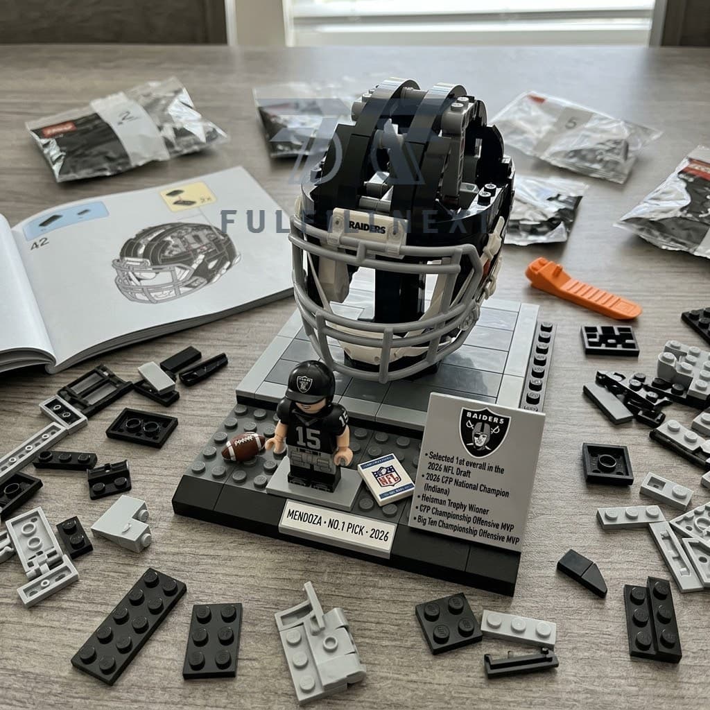 Las Vegas Raiders Mendoza No.1 Pick 2026 Building Bricks Set - Image 2