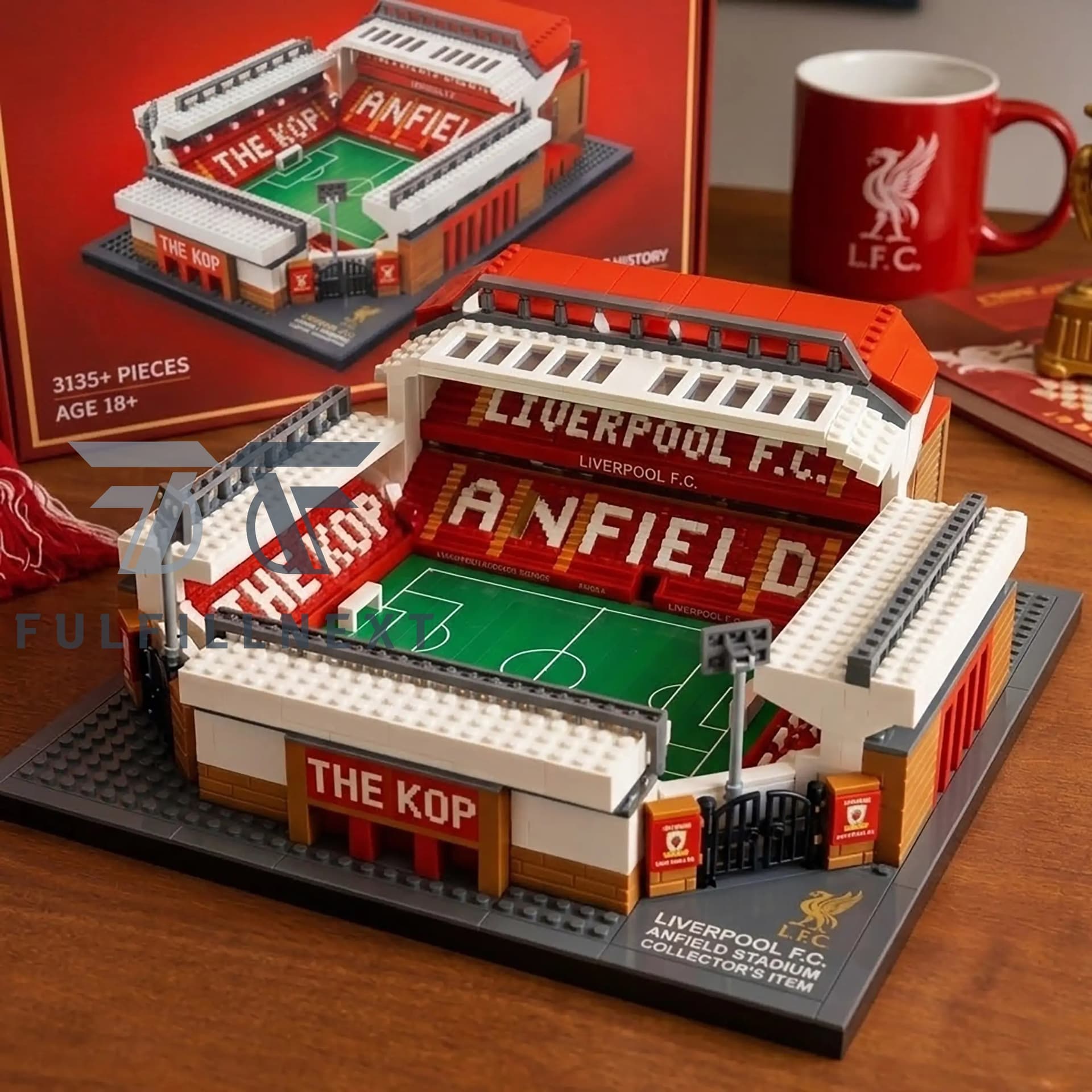 Liverpool FC 135th Anniversary Anfield Stadium Building Bricks Set - Image 1