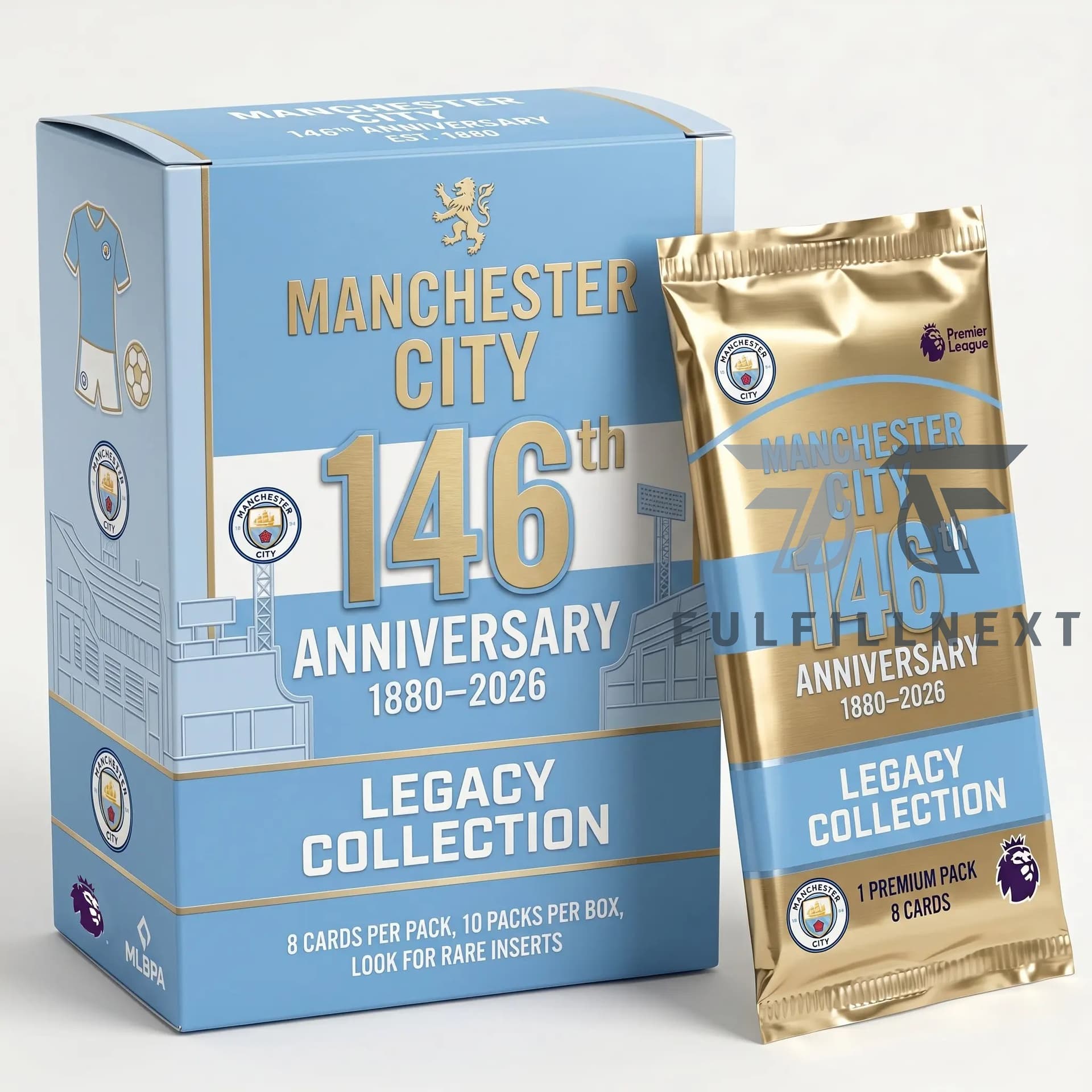 Manchester City 146th Anniversary Trading Cards - Image 1