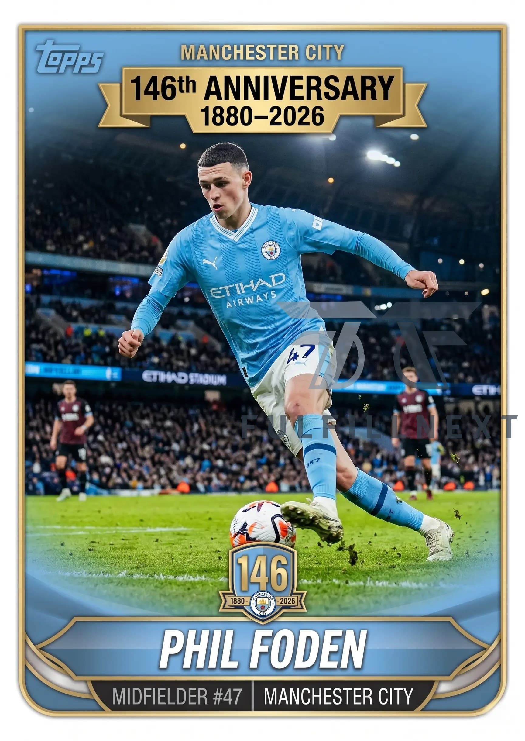 Manchester City 146th Anniversary Trading Cards - Image 3