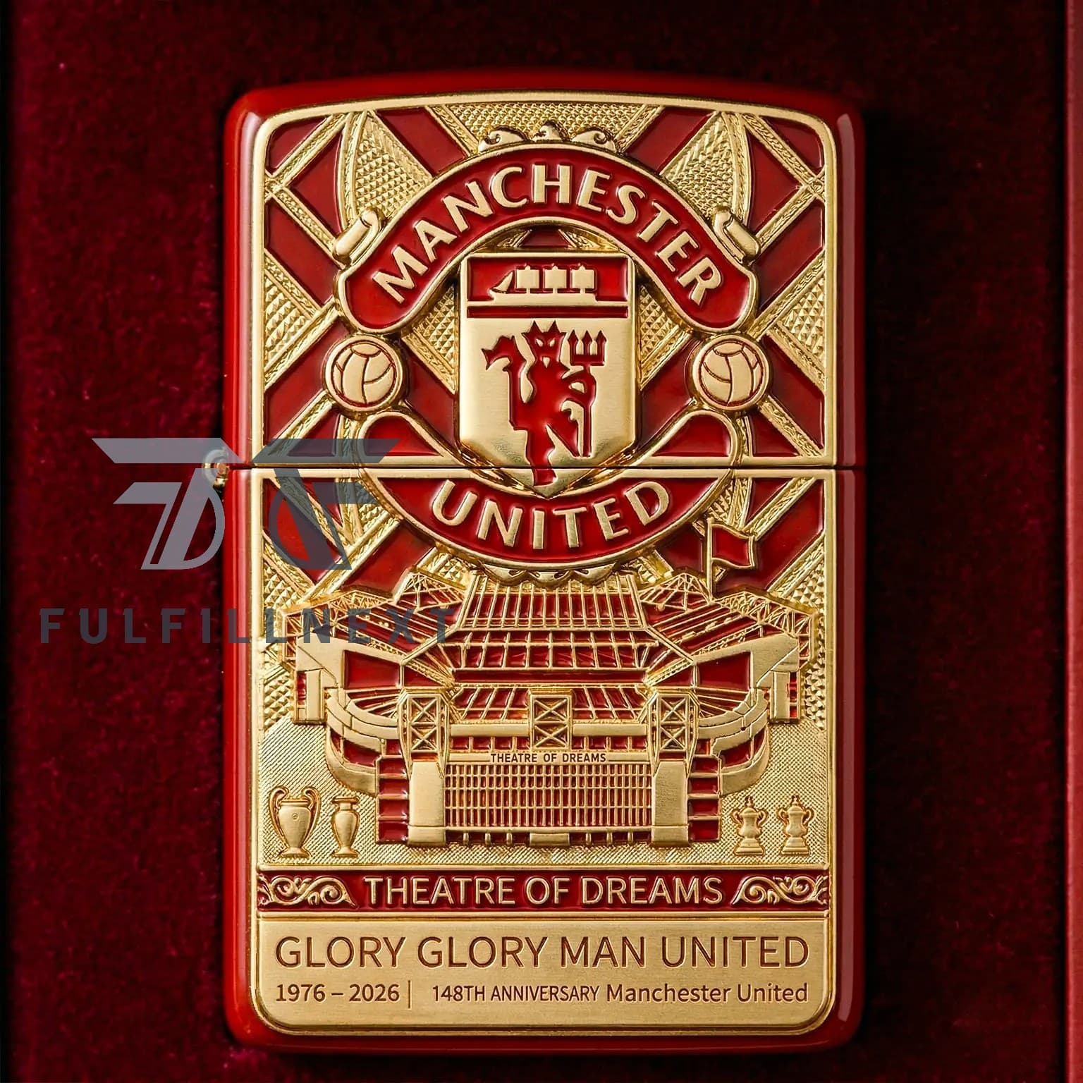 Manchester United 148th Anniversary Old Trafford Zippo Lighter - Image 3