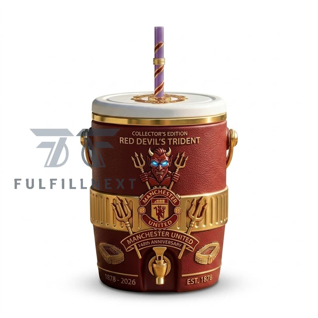 Manchester United 148th Anniversary Red Devil Dugout Cooler Cup - Image 1
