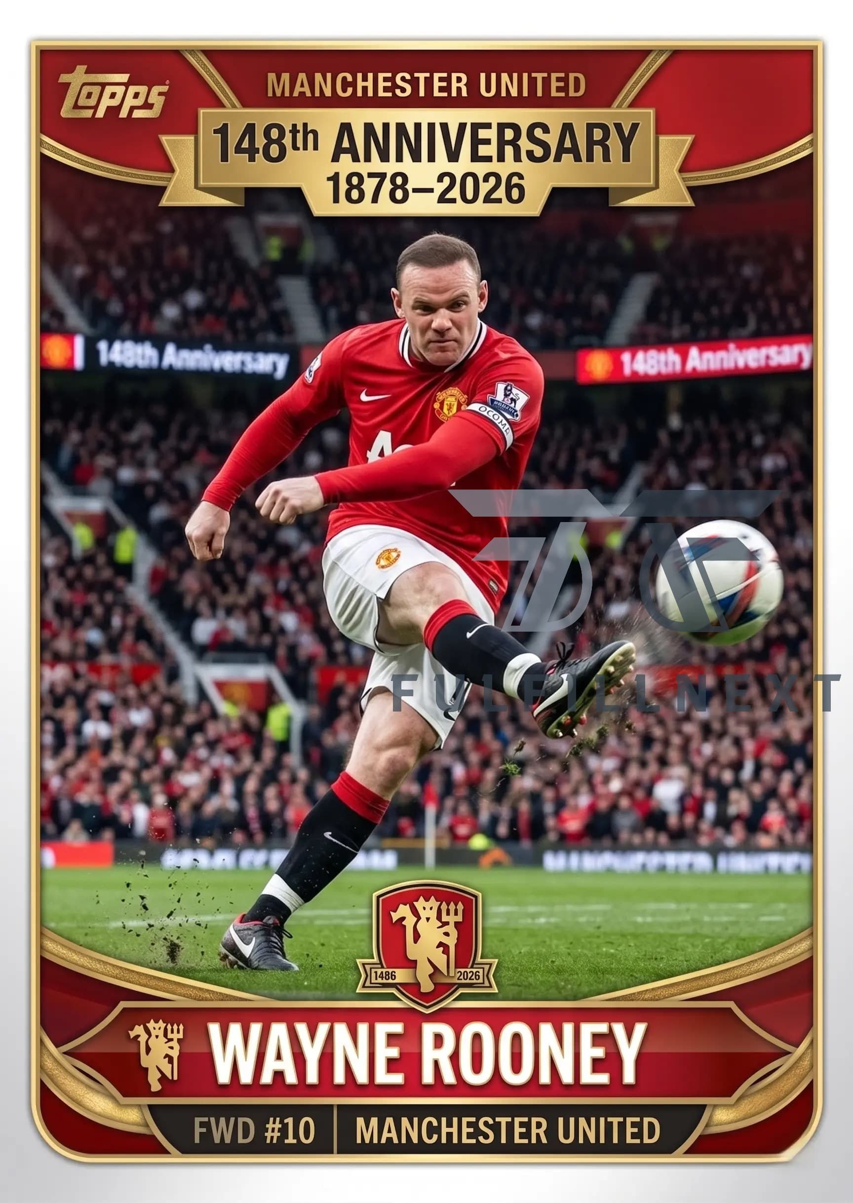 Manchester United 148th Anniversary Trading Card - Image 3