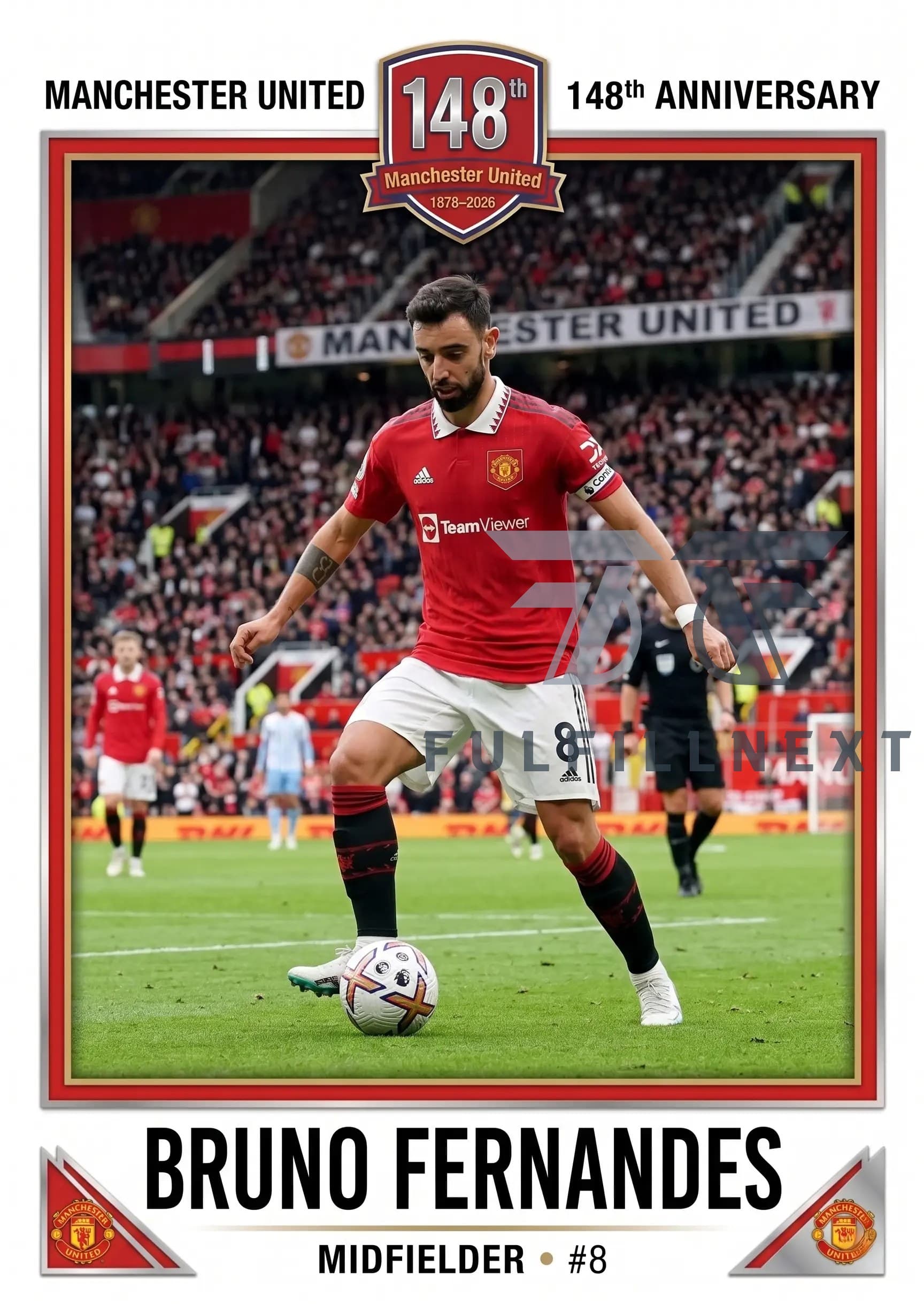 Manchester United 148th Anniversary Trading Card - Image 5