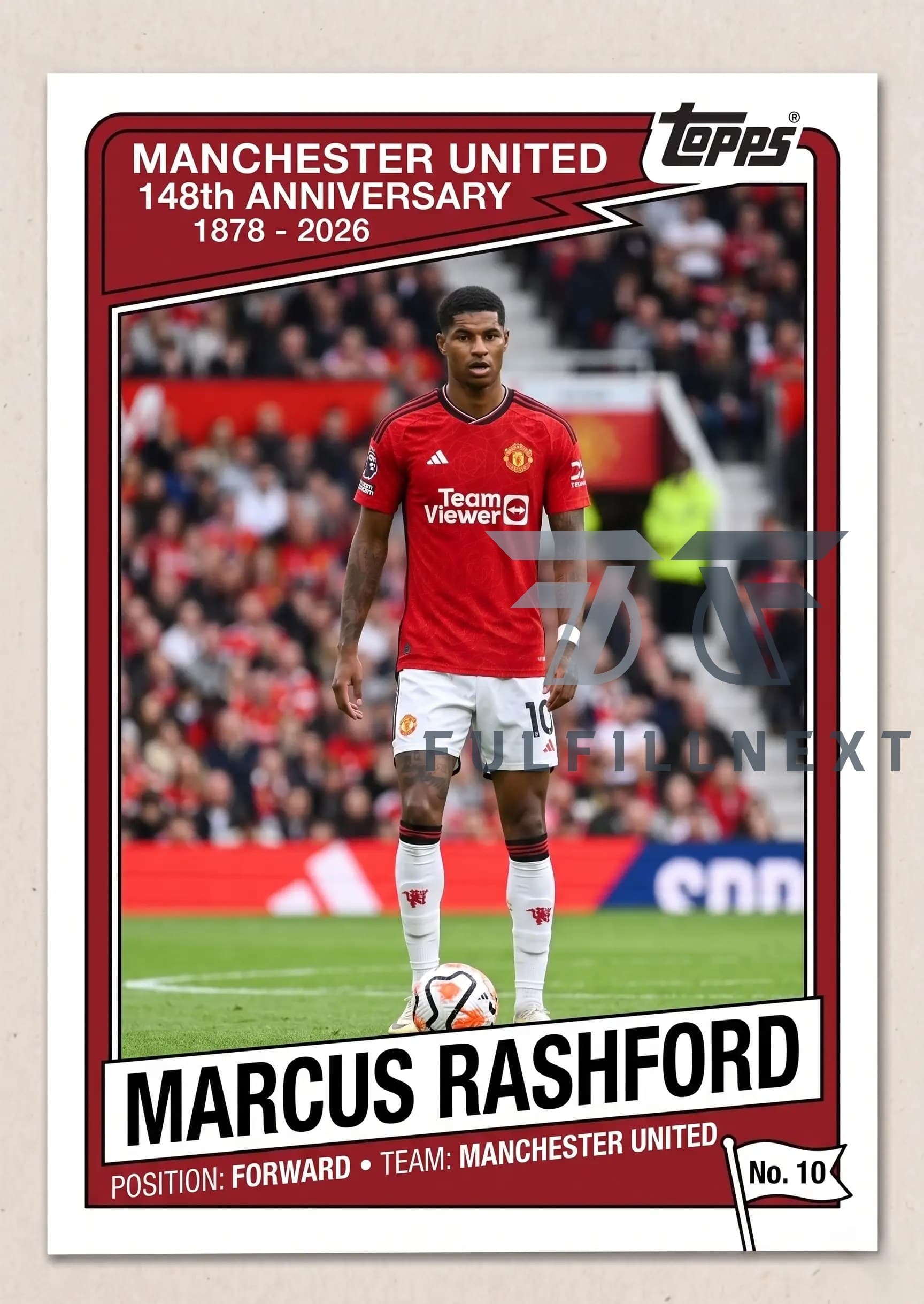 Manchester United 148th Anniversary Trading Card - Image 6