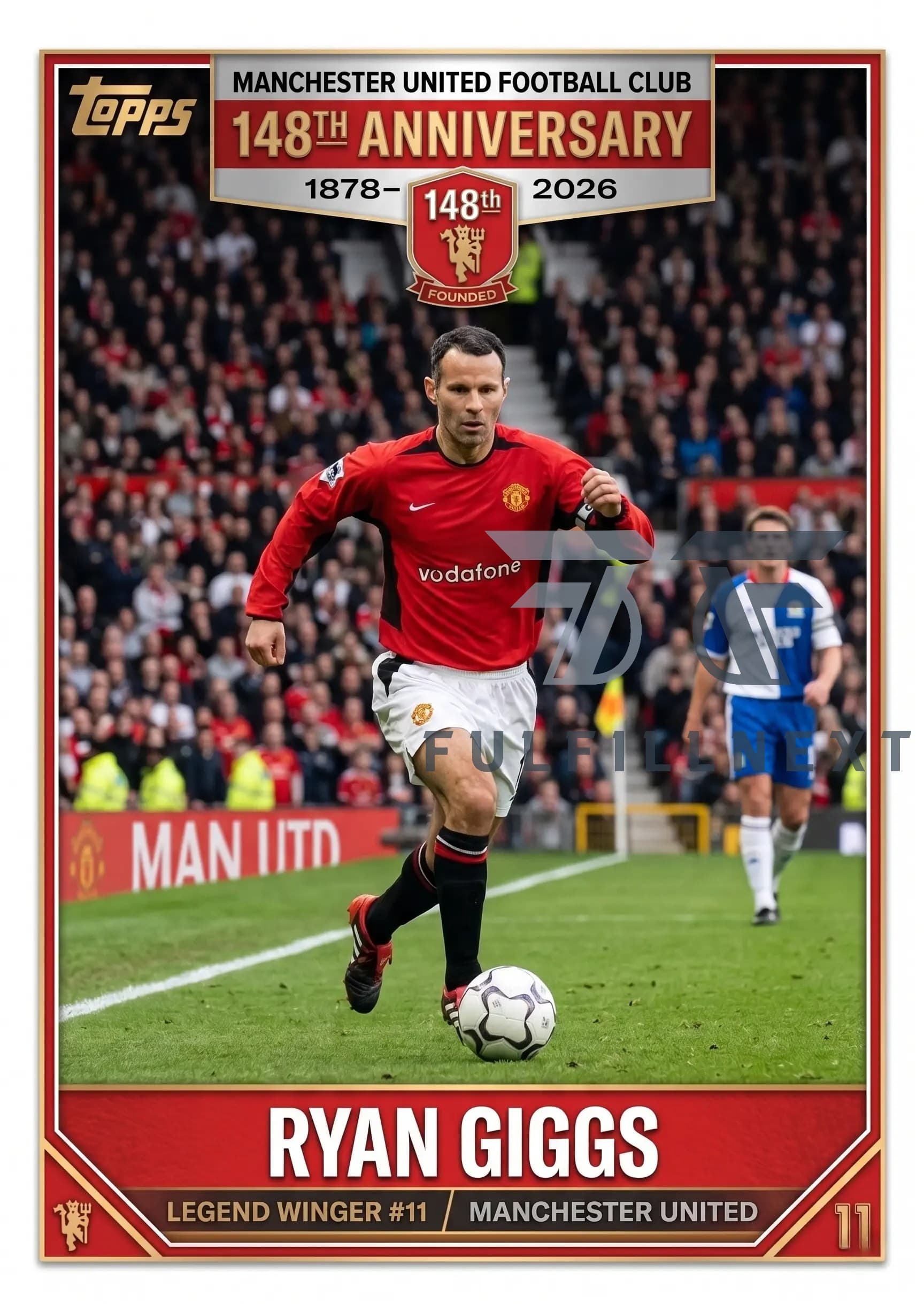Manchester United 148th Anniversary Trading Card - Image 7