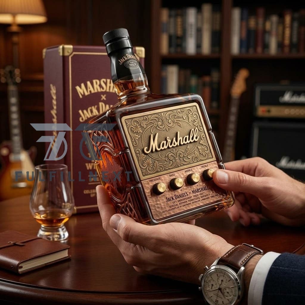 Marshall x Jack Daniel's 65th Anniversary Whiskey Bottle - Image 2