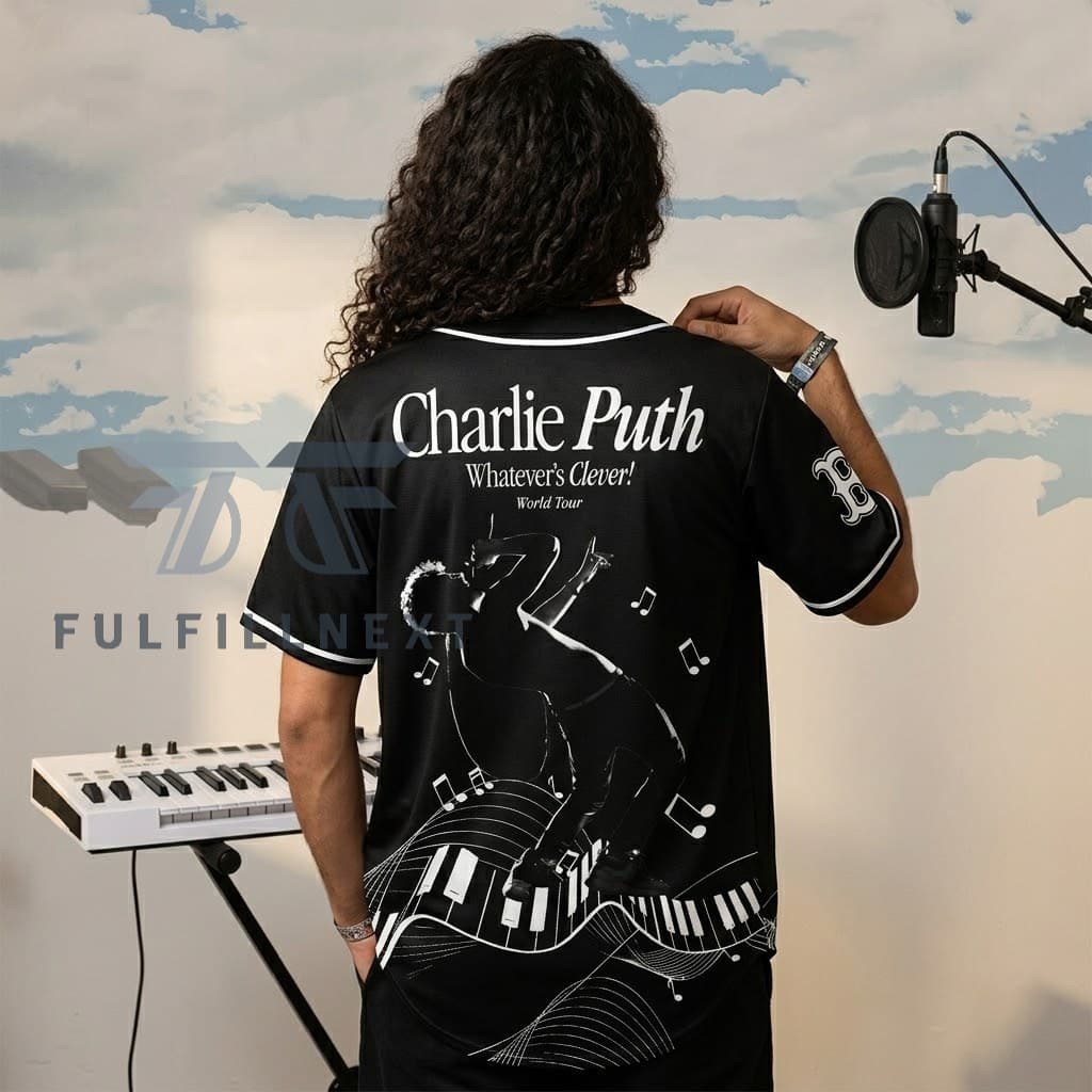 MLB All Team x Charlie Puth Whatever's Clever! World Tour Baseball Jersey - Image 3