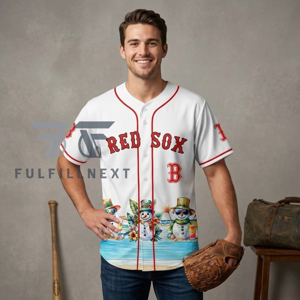 MLB All Team x Christmas in July Baseball Jersey - Image 2