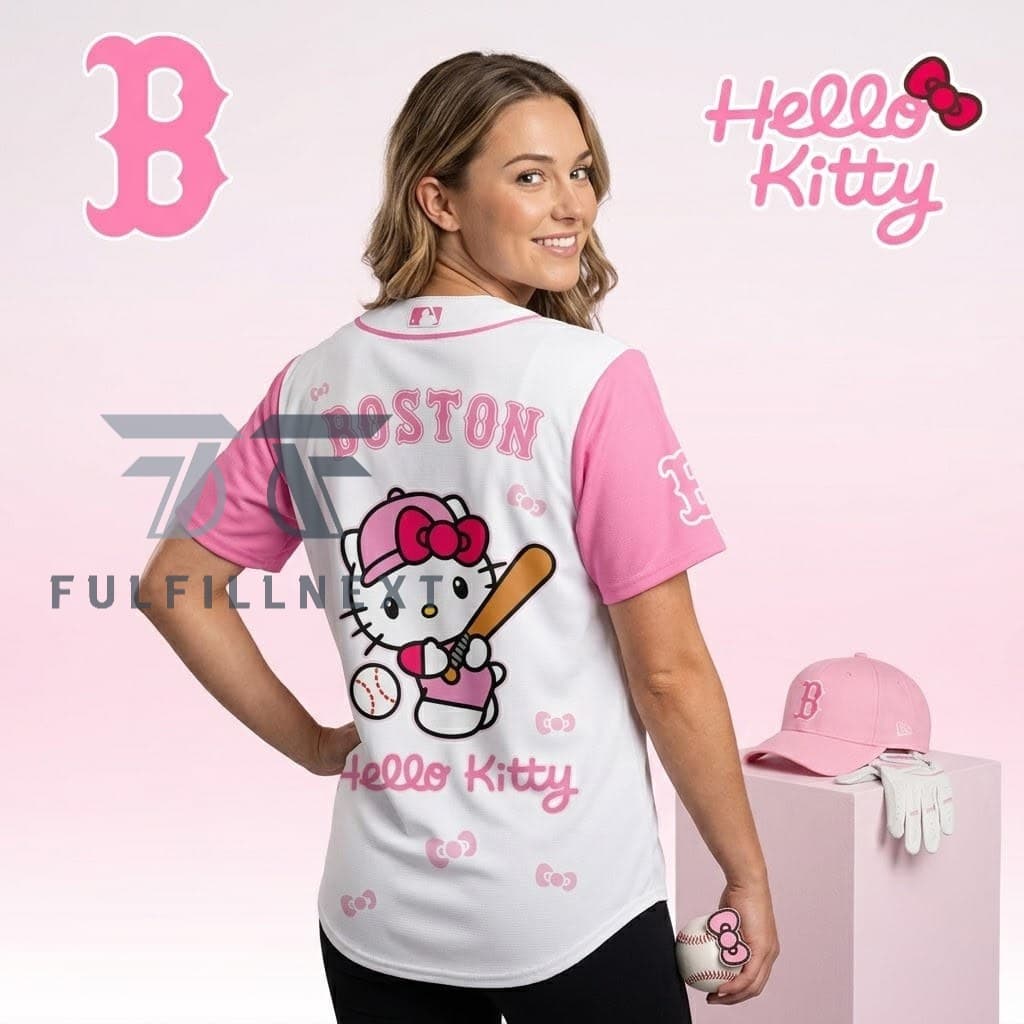MLB All Team x Hello Kitty Baseball Jersey - Image 3