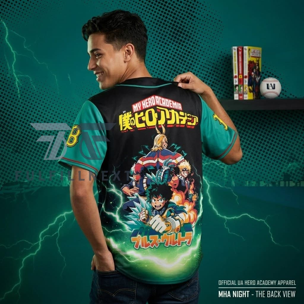 MLB All Team x My Hero Academia Baseball Jersey - Image 3