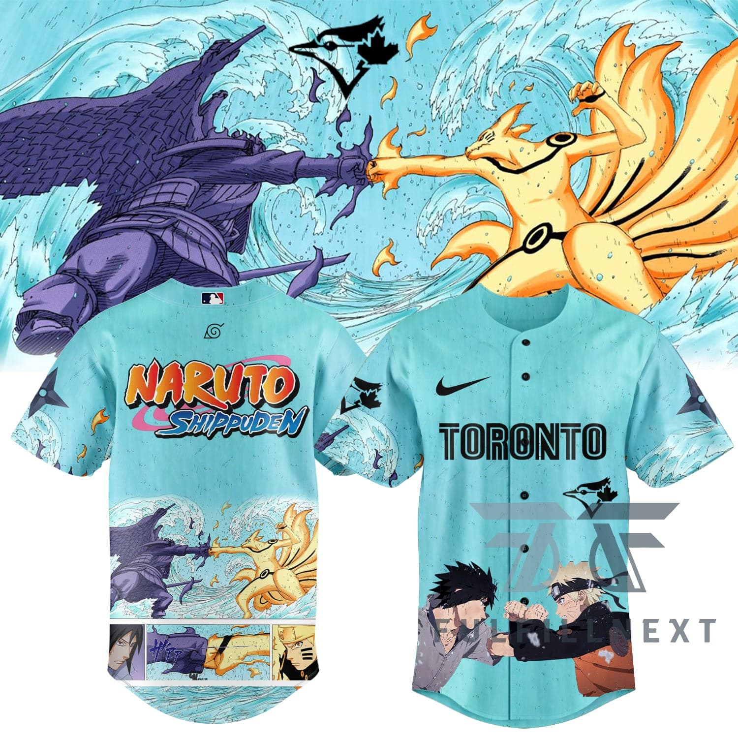 MLB All Team X Naruto Shippuden Baseball Jersey - Image 5