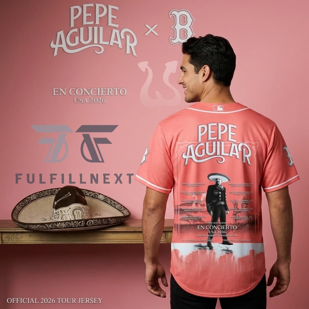 MLB All Team x Pepe Aguilar Concert Tour 2026 Baseball Jersey - Image 3