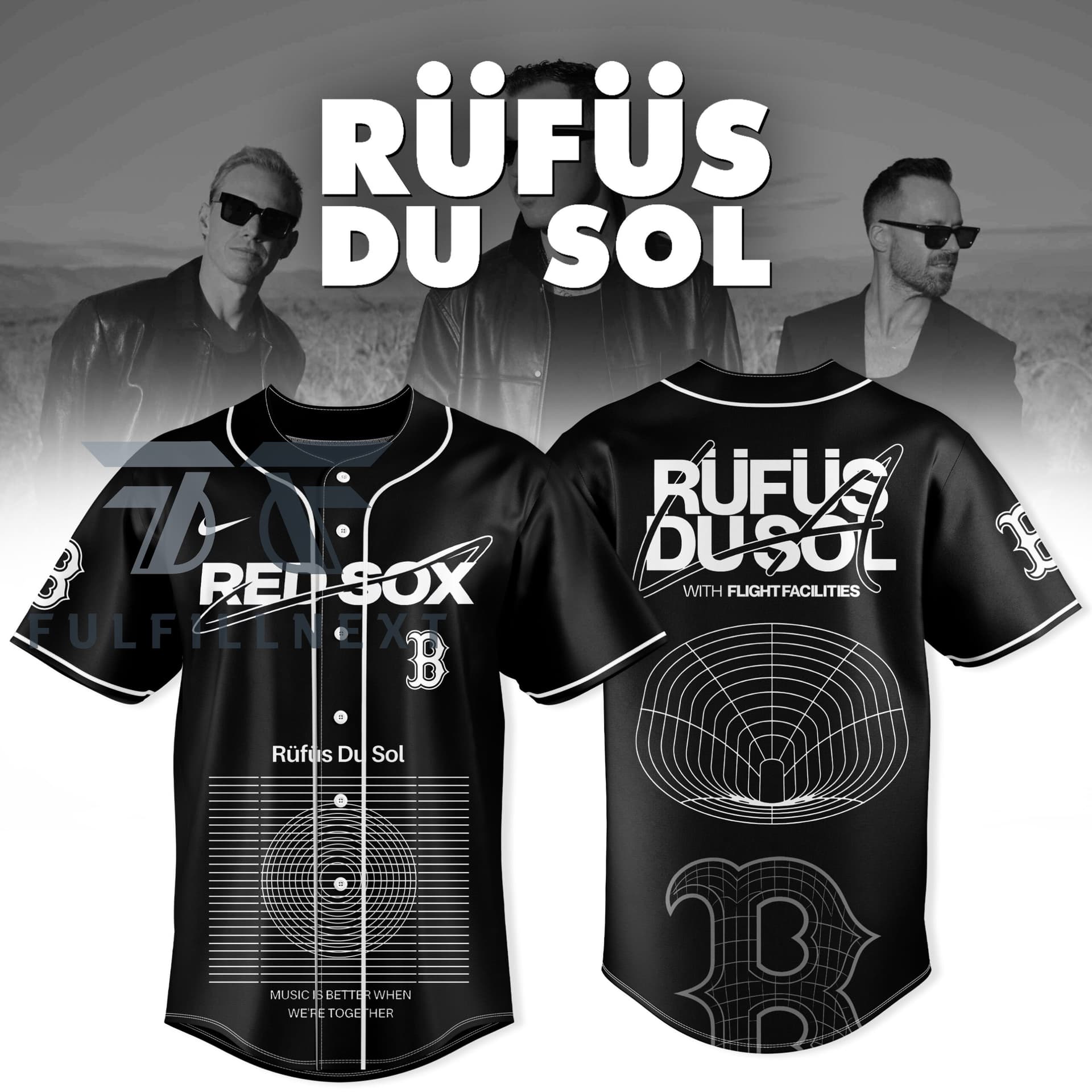MLB All Team x RÜFÜS DU SOL 2026 North America Tour Baseball Jersey - Image 1