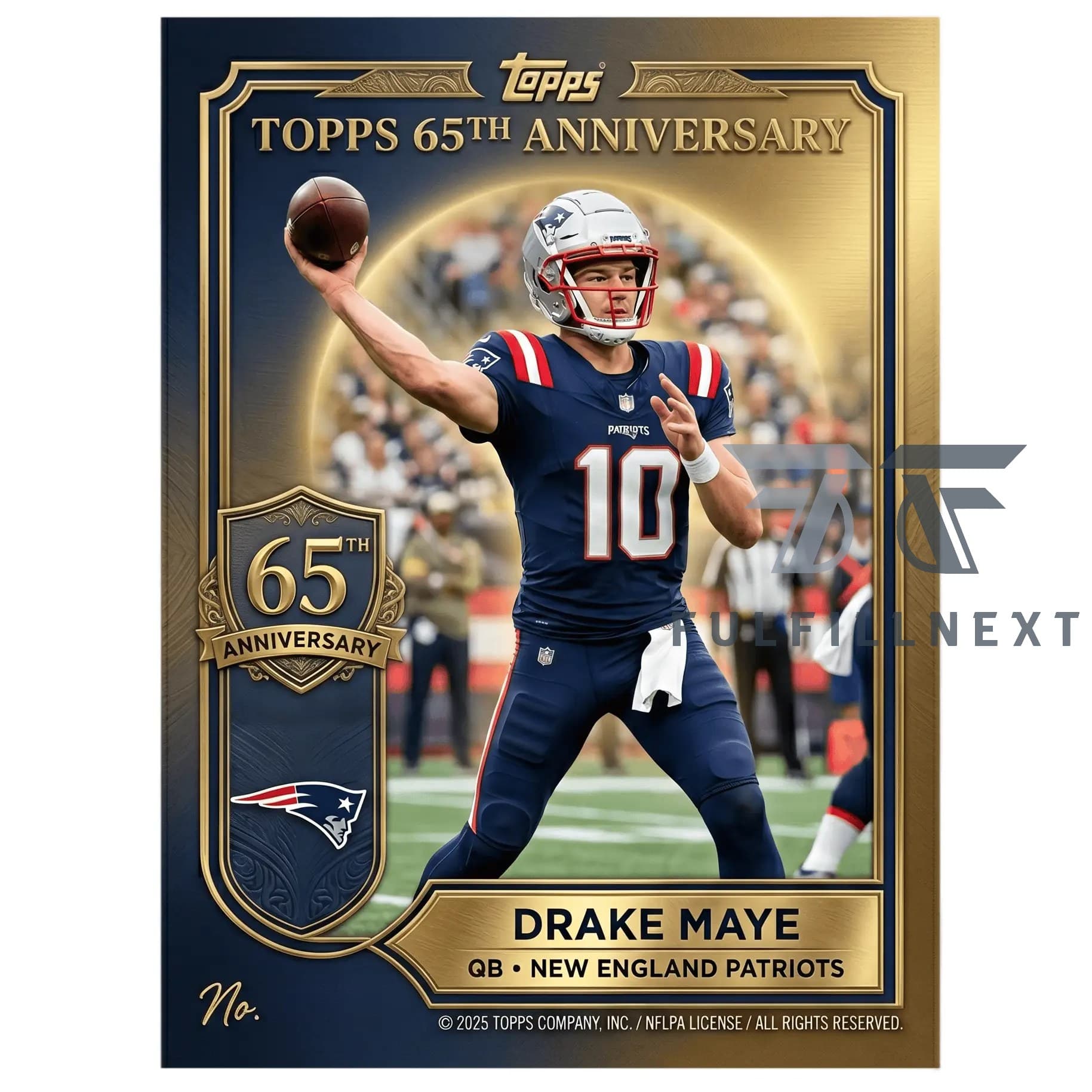 New England Patriots 65th Anniversary Trading Cards - Image 3