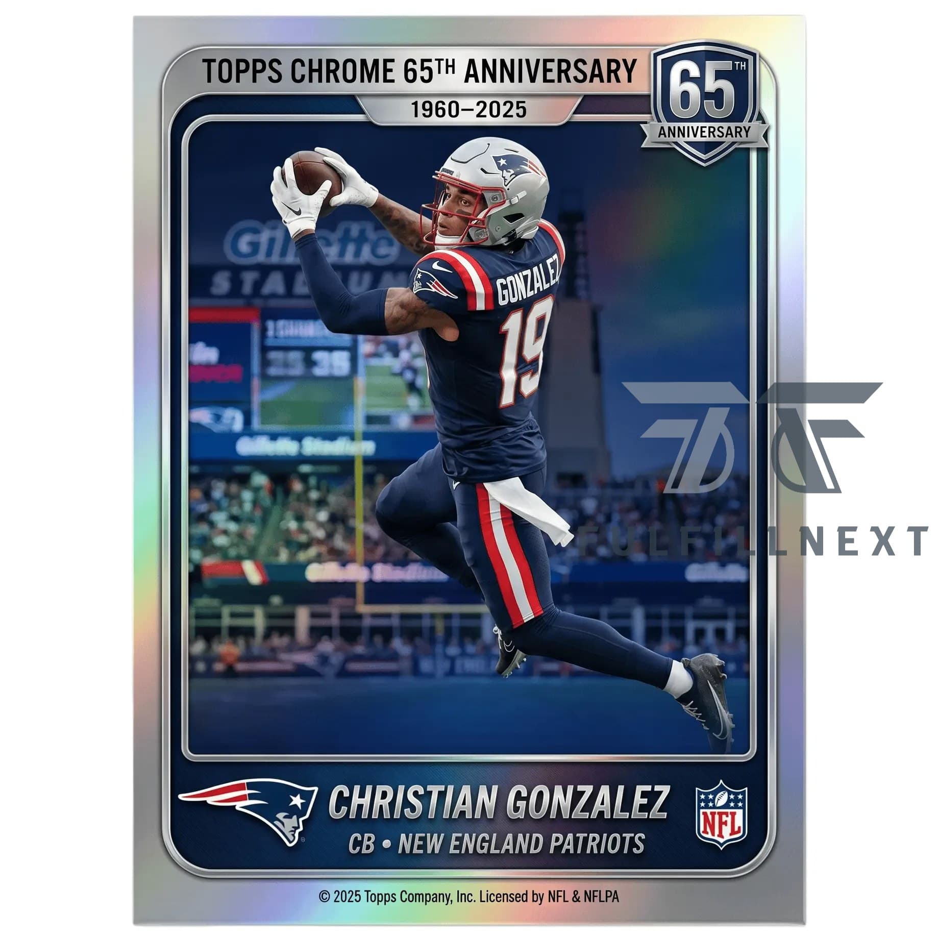 New England Patriots 65th Anniversary Trading Cards - Image 4