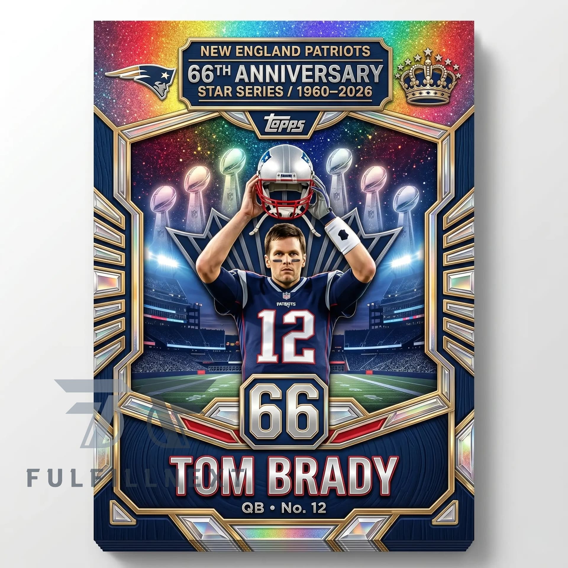 New England Patriots 66th Anniversary Trading Cards - Image 11