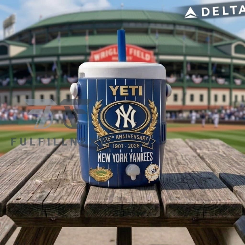 New York Yankees 125th Anniversary 1901-2026 Dugout Cooler Cup - Image 2