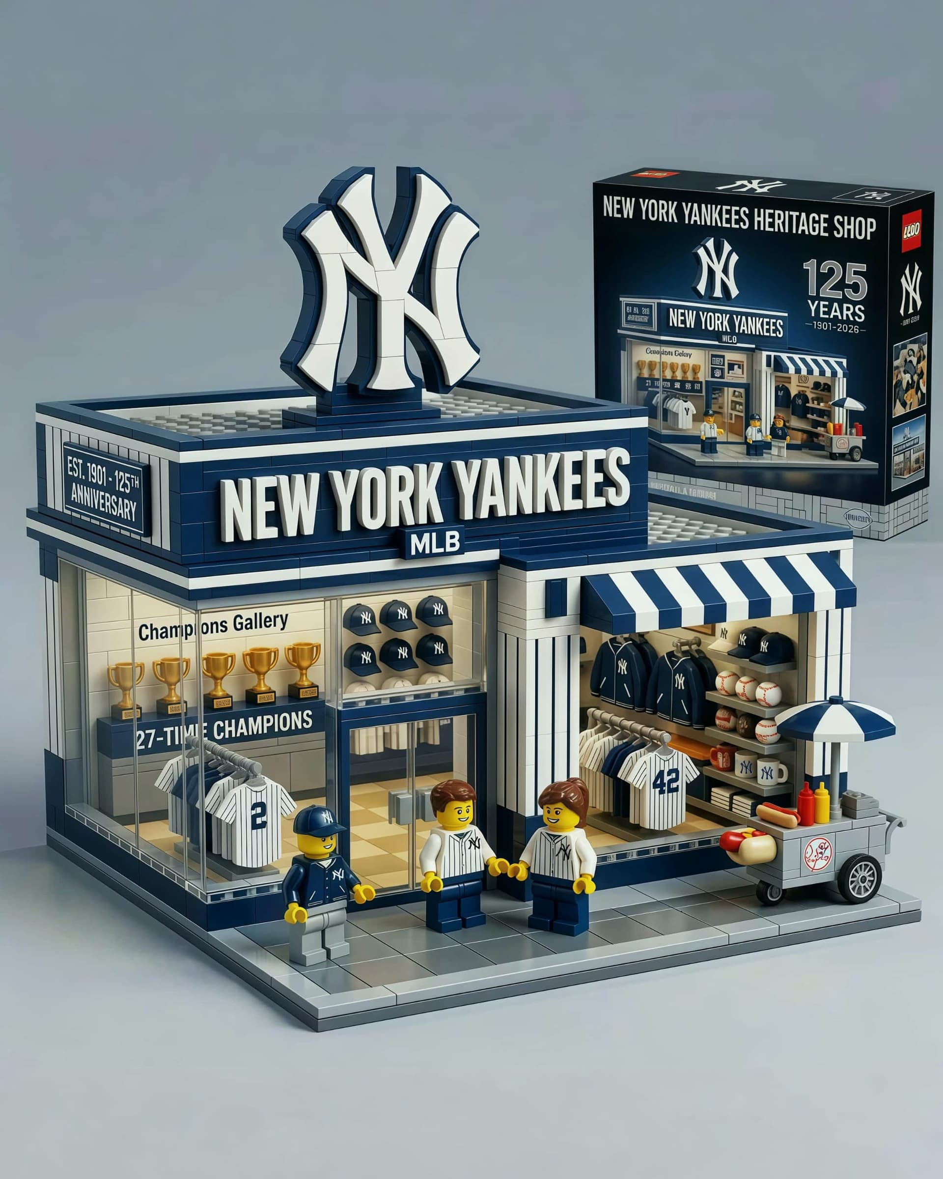 New York Yankees 125th Anniversary Lego - Image 1