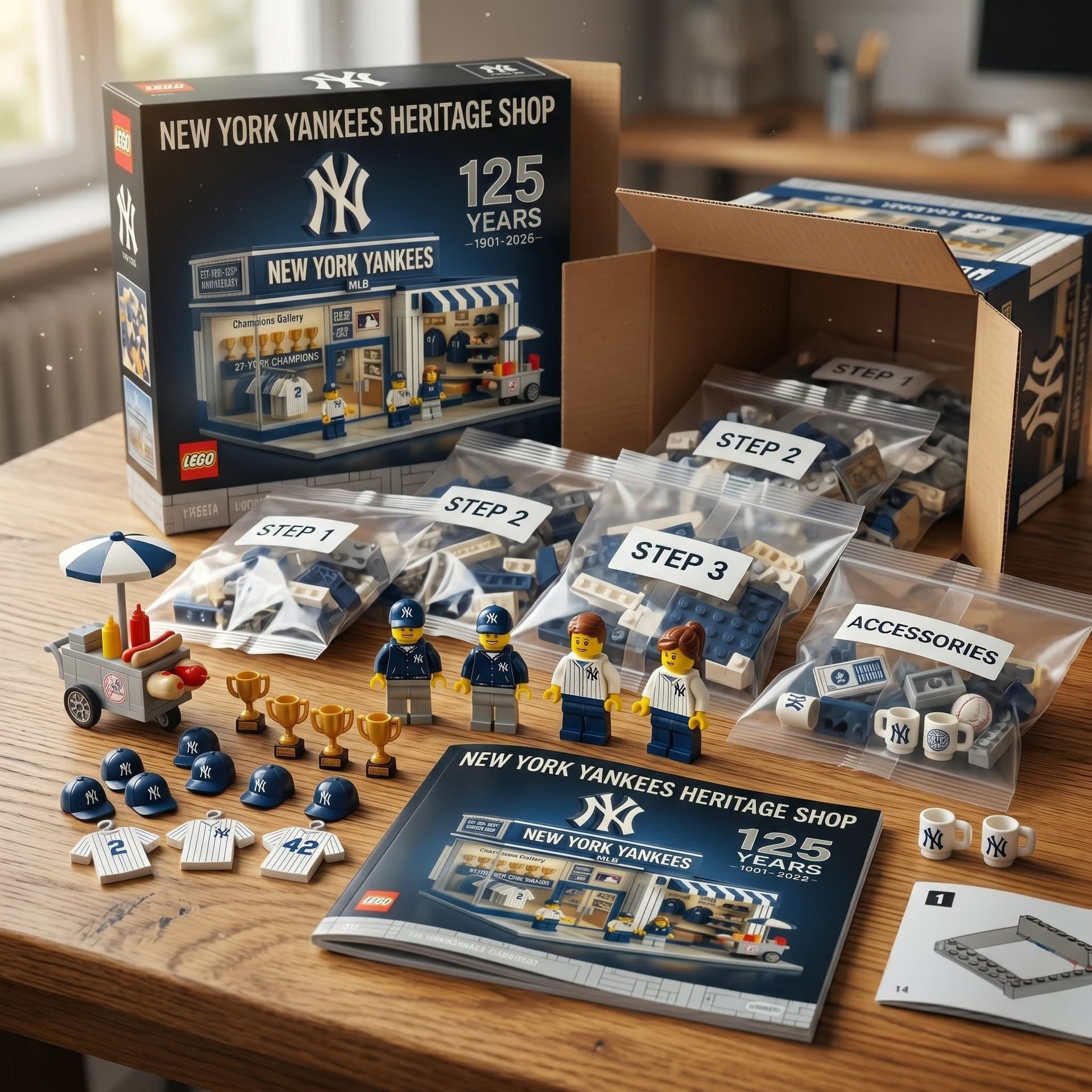New York Yankees 125th Anniversary Lego - Image 2