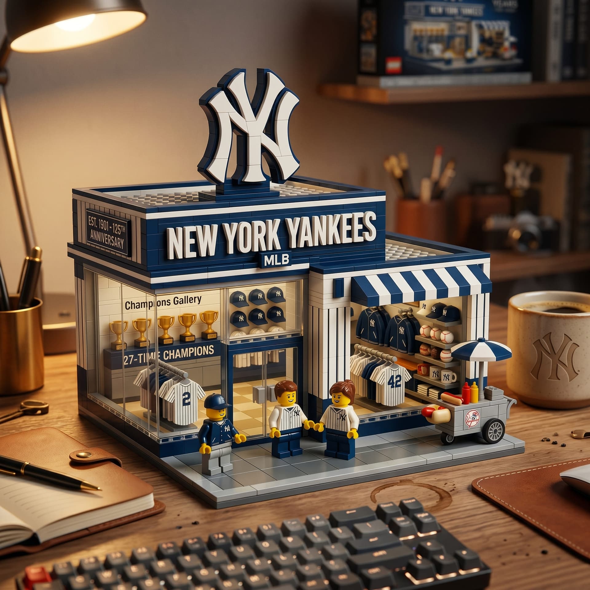 New York Yankees 125th Anniversary Lego - Image 3
