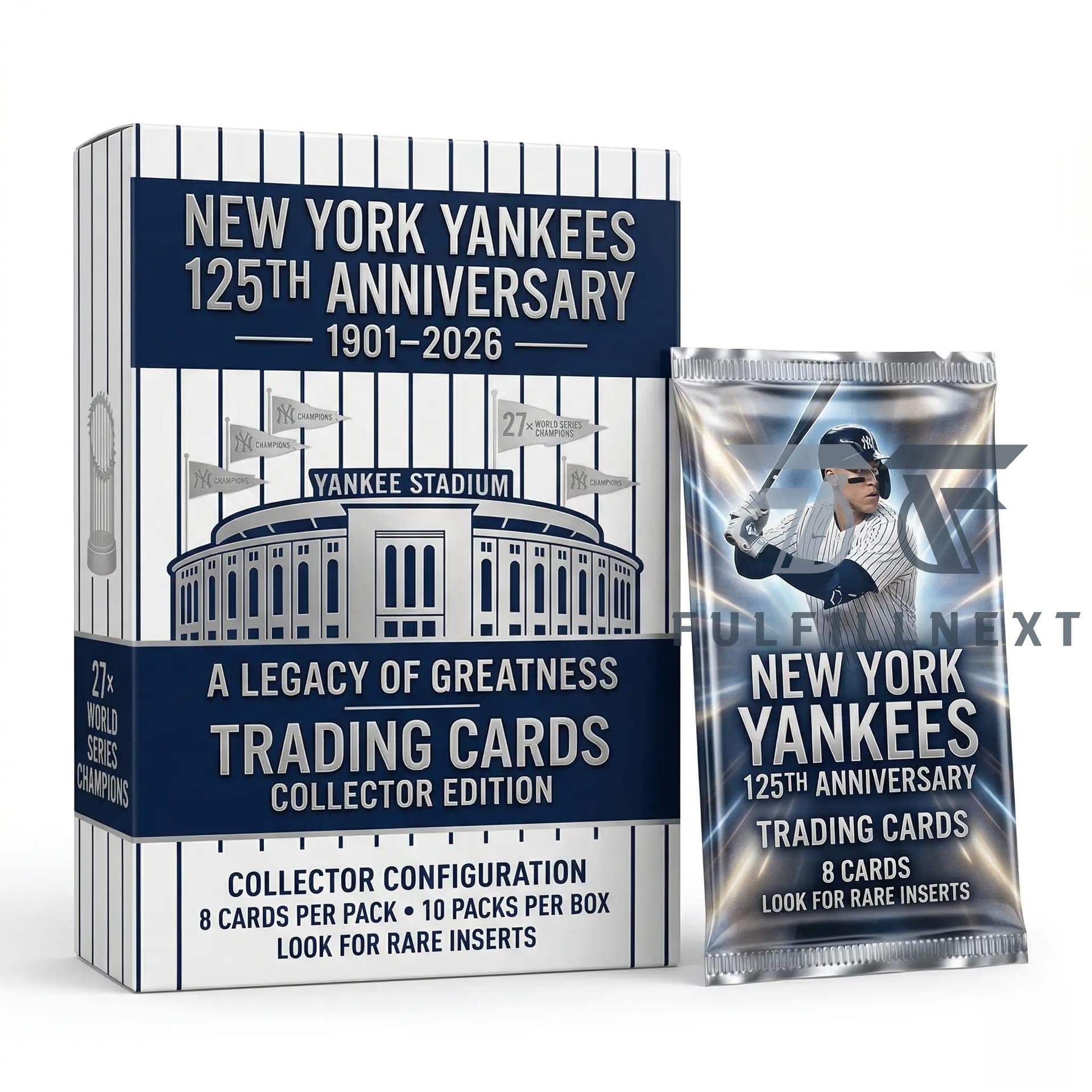 New York Yankees 125th Anniversary Trading Cards - Image 1