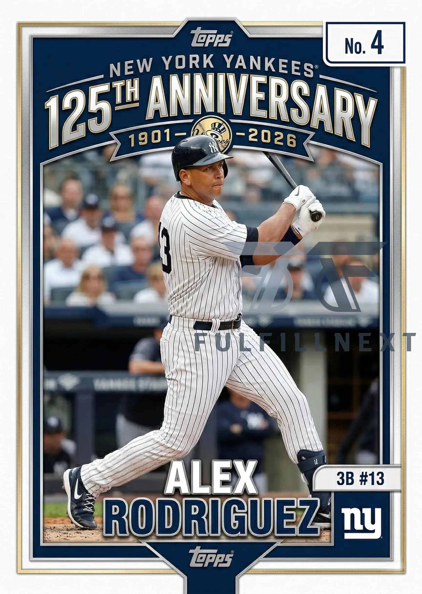 New York Yankees 125th Anniversary Trading Cards - Image 5