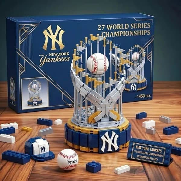 New York Yankees 27 World Series Championships Building Blocks Set - Image 1