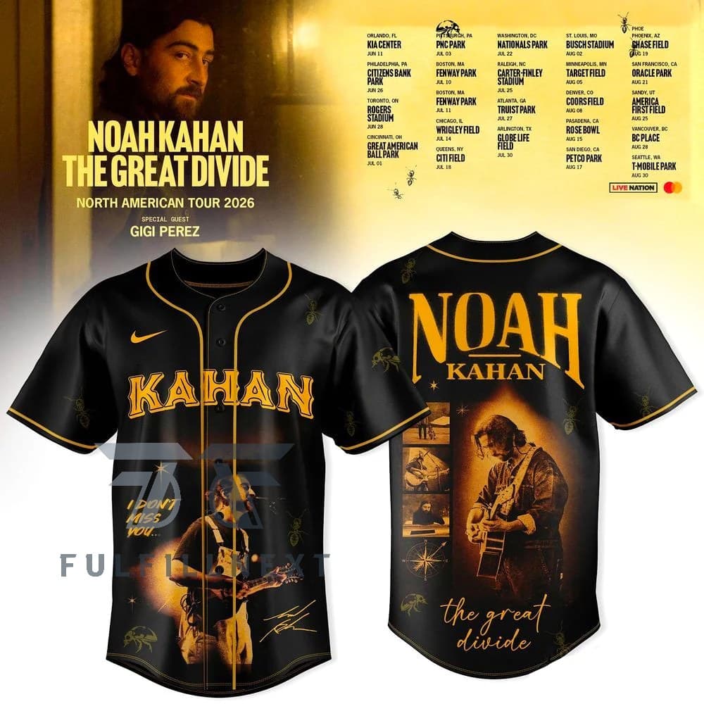 Noah Kahan The Great Divide North Tour Jersey - Image 1