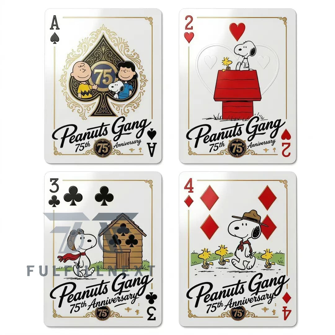 Peanuts Gang 75th Anniversary Playing Cards - Image 2