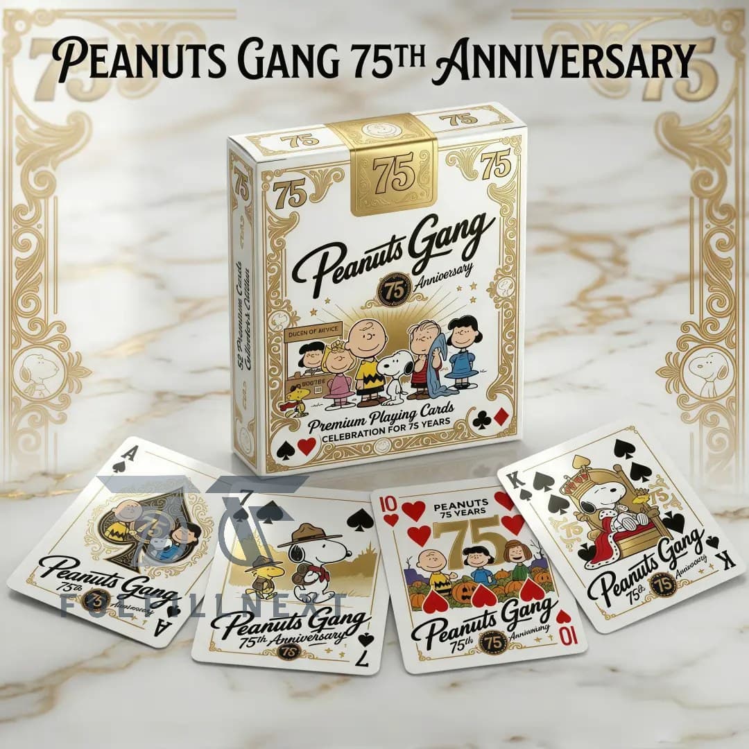 Peanuts Gang 75th Anniversary Playing Cards - Image 7