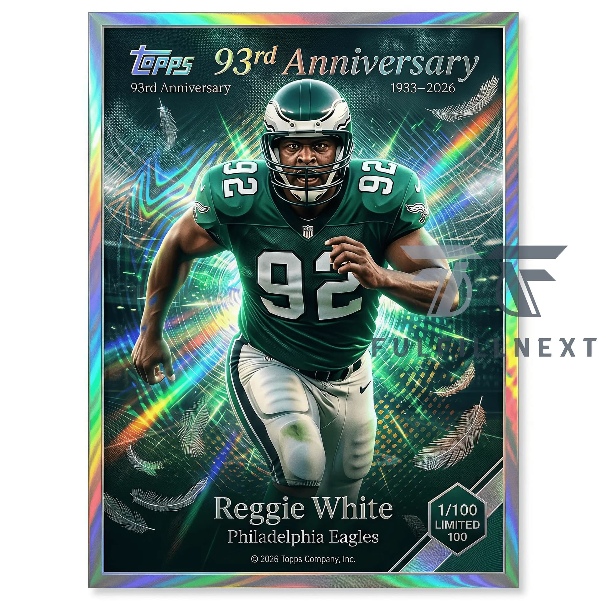 Philadelphia Eagles 93rd Anniversary Trading Cards - Image 2