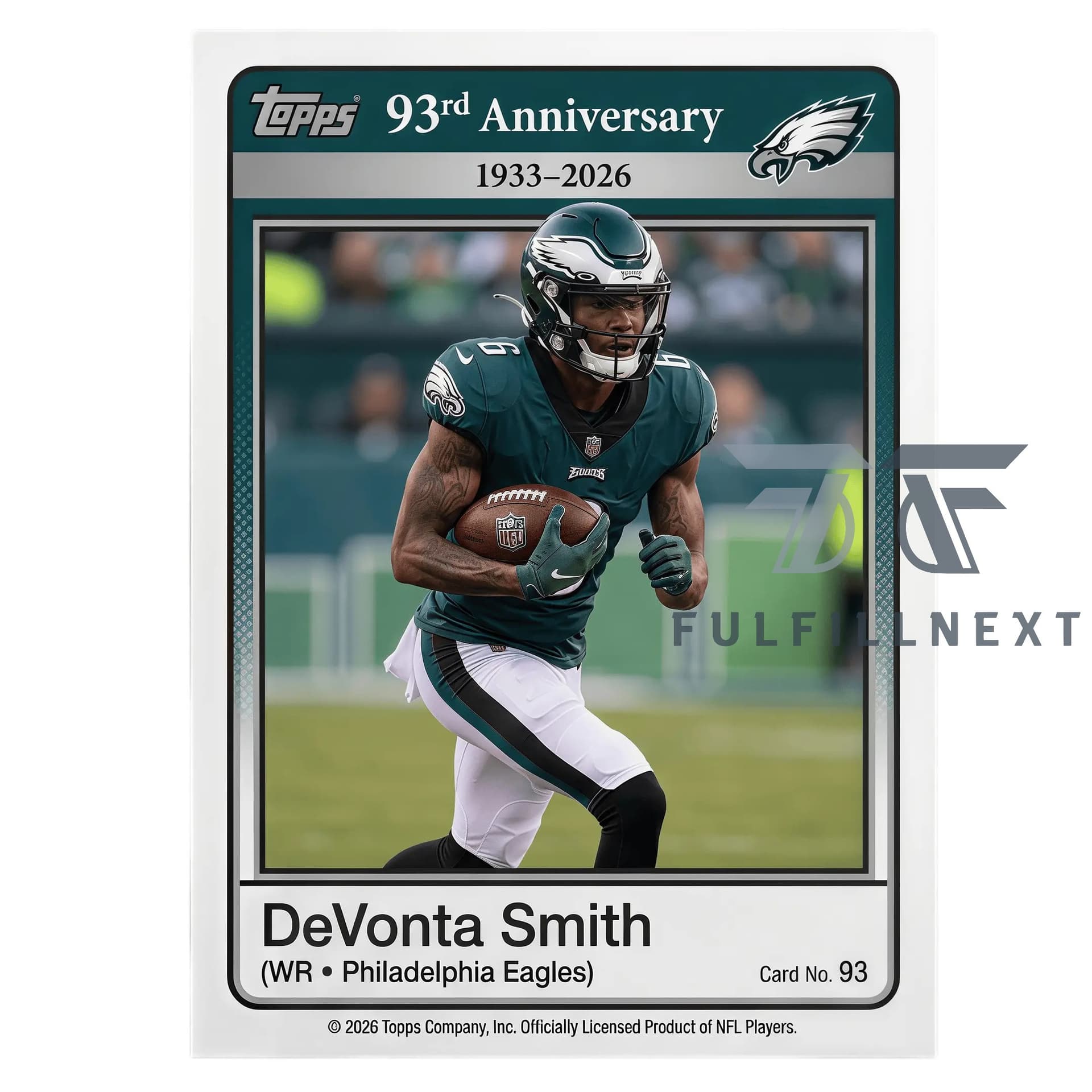 Philadelphia Eagles 93rd Anniversary Trading Cards - Image 5