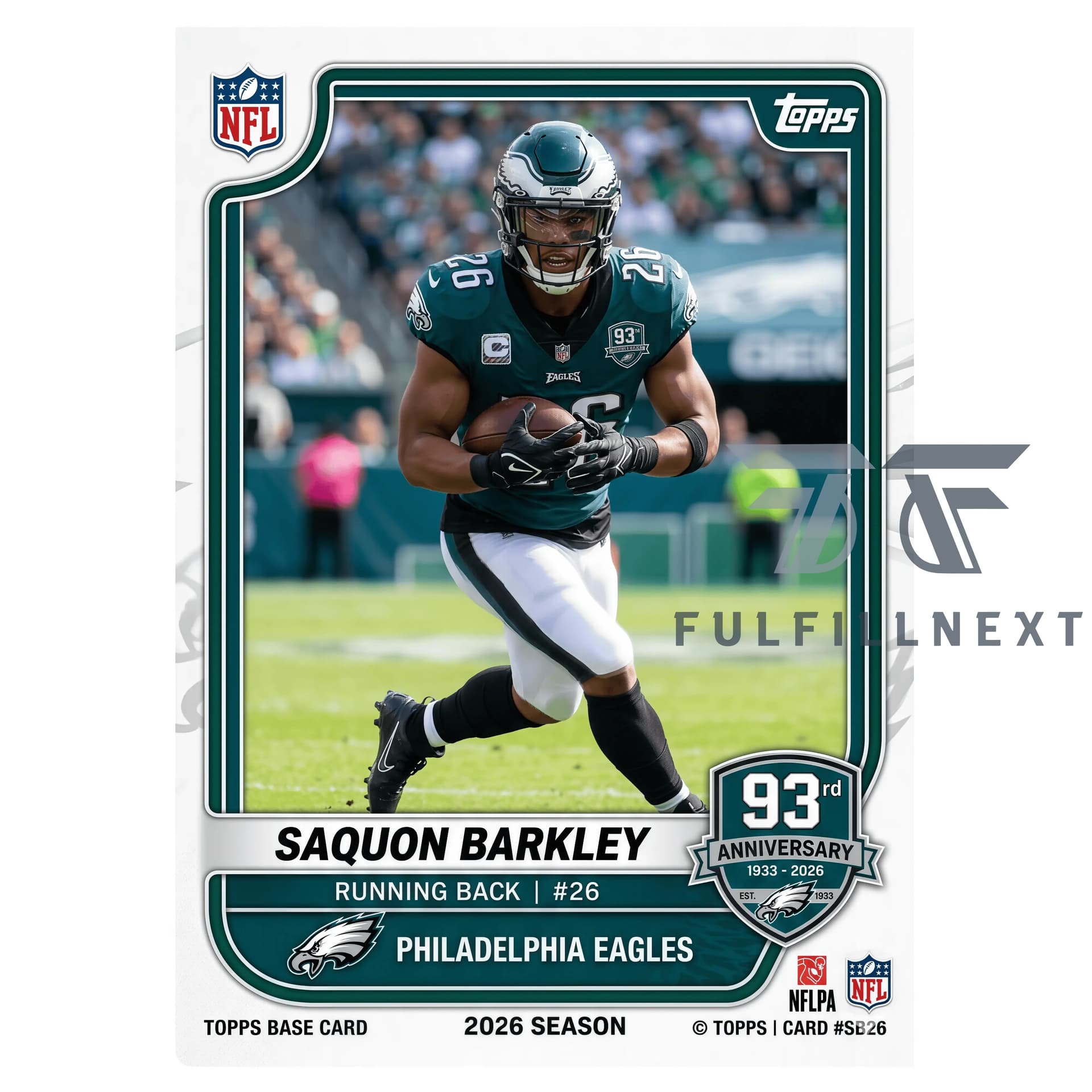 Philadelphia Eagles 93rd Anniversary Trading Cards - Image 7