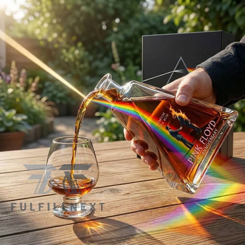 Pink Floyd 60th Anniversary Rum Decanter - Image 2
