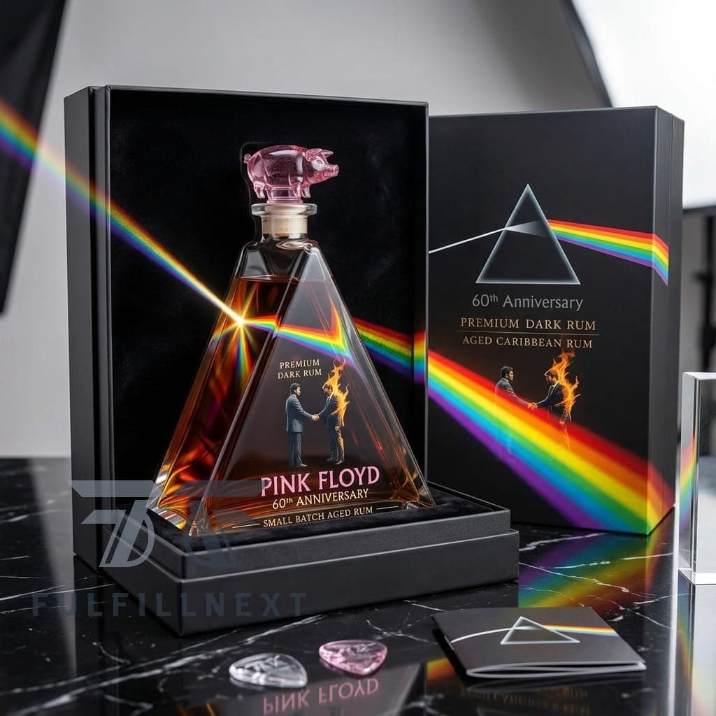 Pink Floyd 60th Anniversary Rum Decanter - Image 3