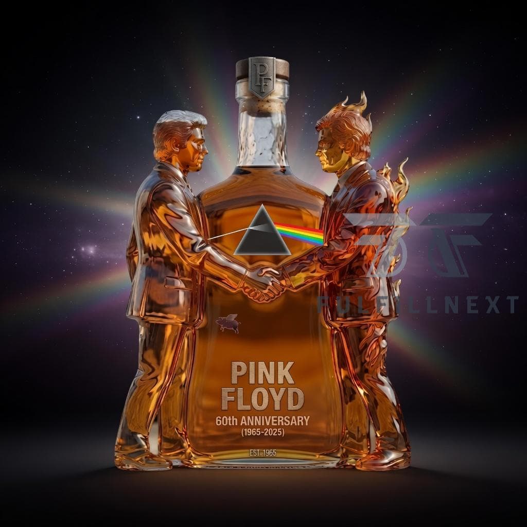 Pink Floyd 60th Anniversary Whiskey Bottle - Image 1