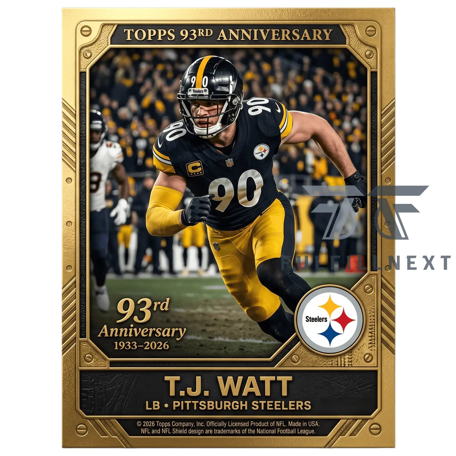 Pittsburgh Steelers 93rd Anniversary Trading Cards - Image 3