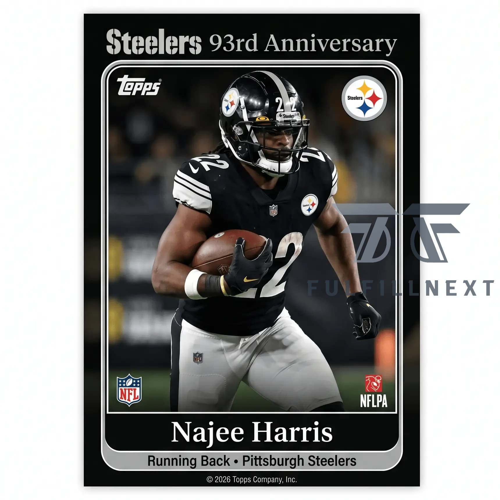 Pittsburgh Steelers 93rd Anniversary Trading Cards - Image 5