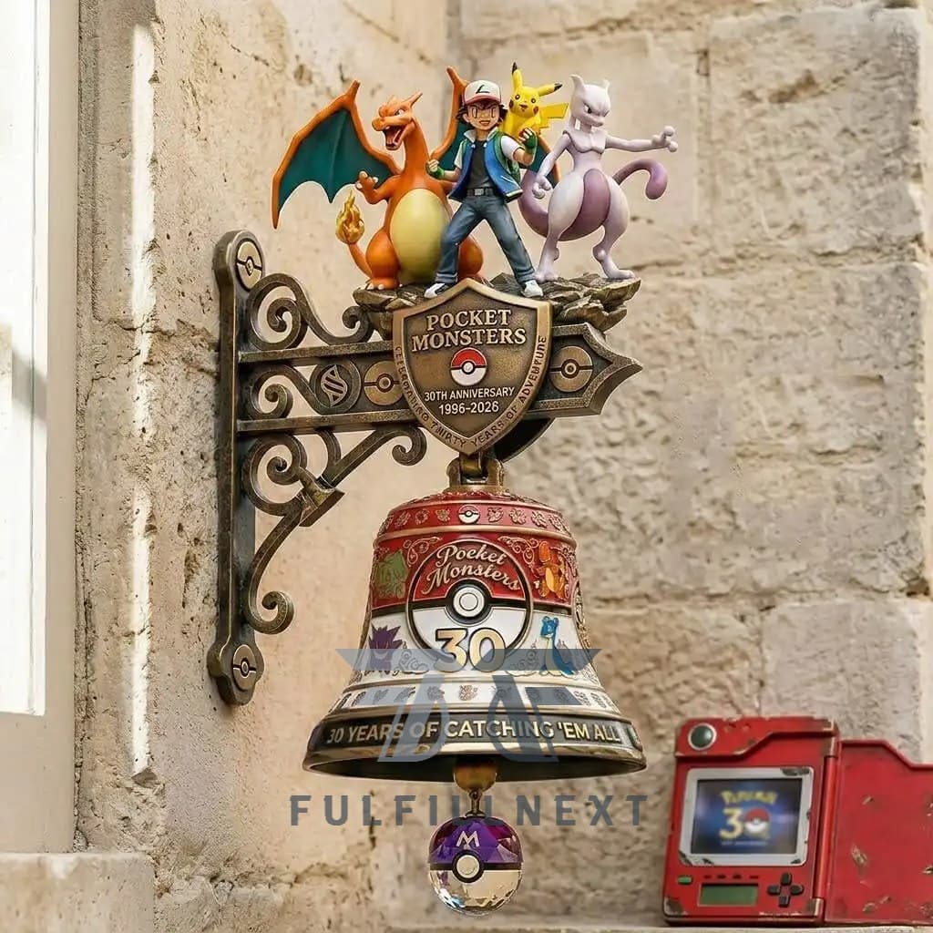 Pocket Monsters 30th Anniversary Wall Bell - Image 2