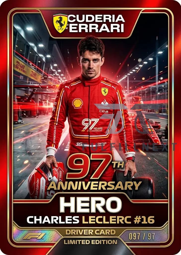 Scuderia Ferrari 97th Anniversary Card Packs - Image 7
