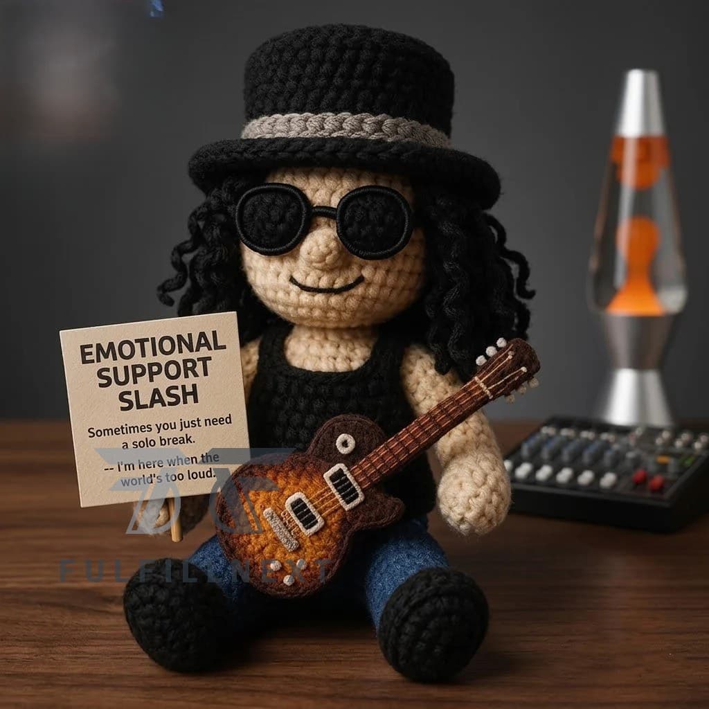 Slash Emotional Support Handmade Crochet Doll - Image 1