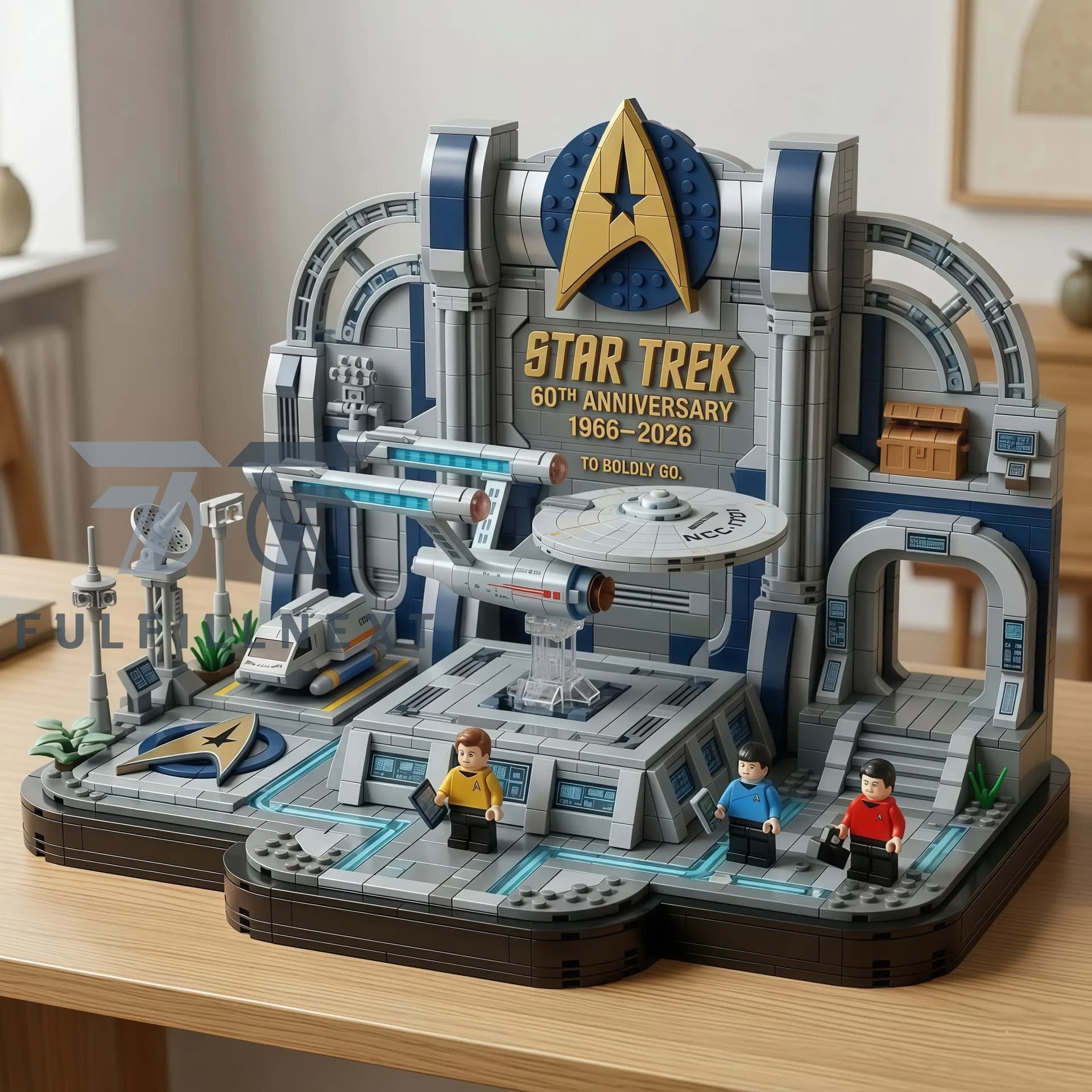 Star Trek 60th Anniversary 1966-2026 Building Bricks Set - Image 1