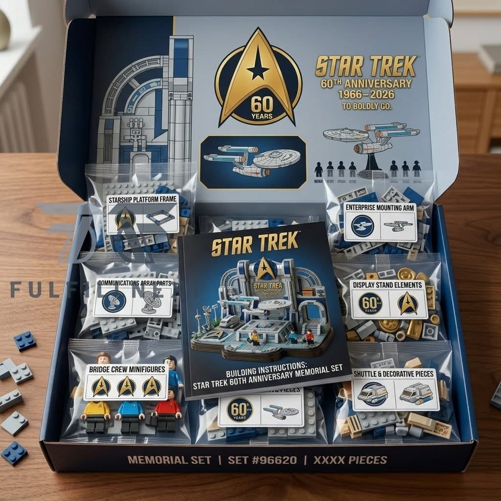 Star Trek 60th Anniversary 1966-2026 Building Bricks Set - Image 2