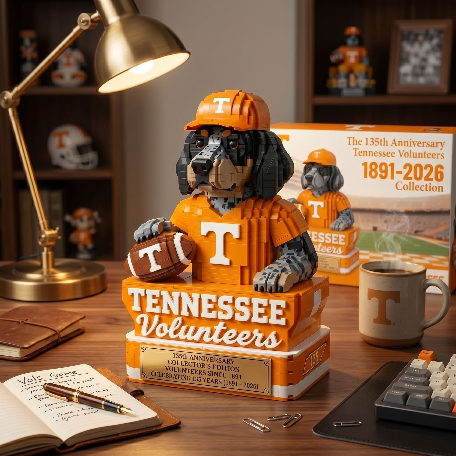 Tennessee Volunteers 135th Anniversary Building Blocks Figure - Image 3