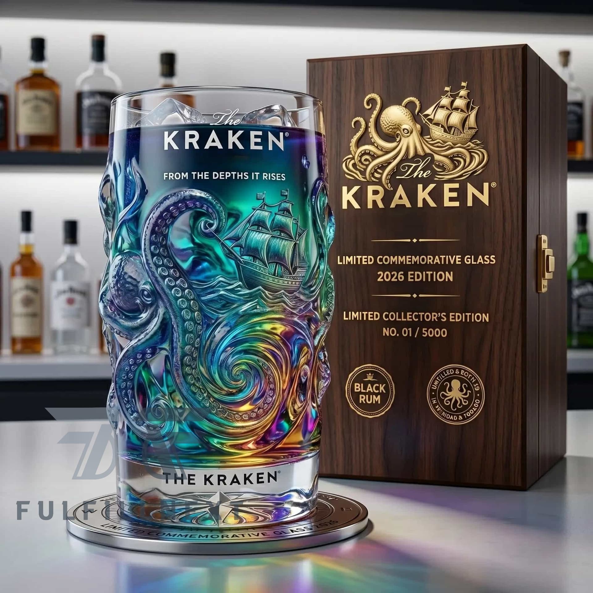 The Kraken Commemorative 2026 Holographic Glass - Image 2