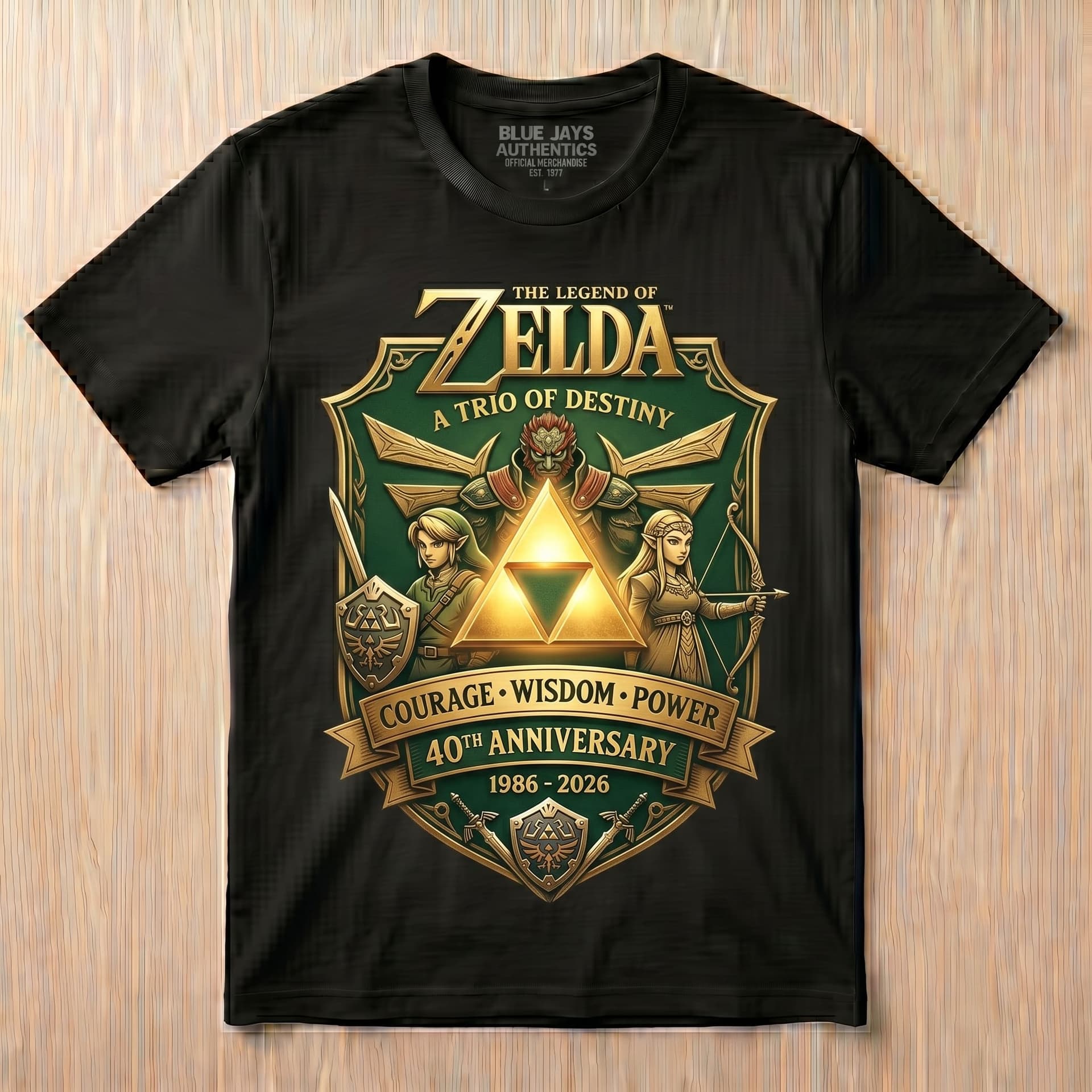 The Legend of Zelda 40th Anniversary T-shirt - Image 1