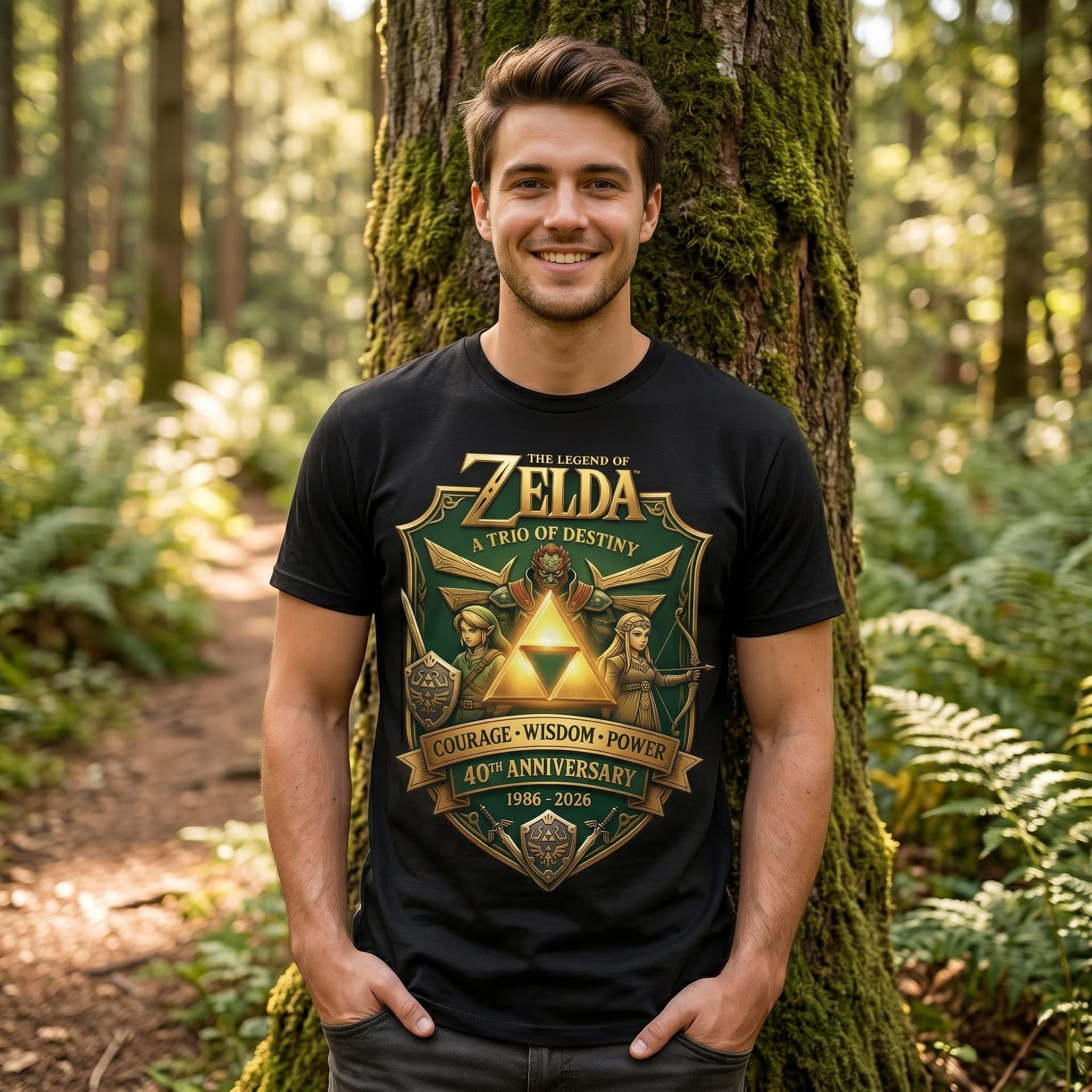 The Legend of Zelda 40th Anniversary T-shirt - Image 2