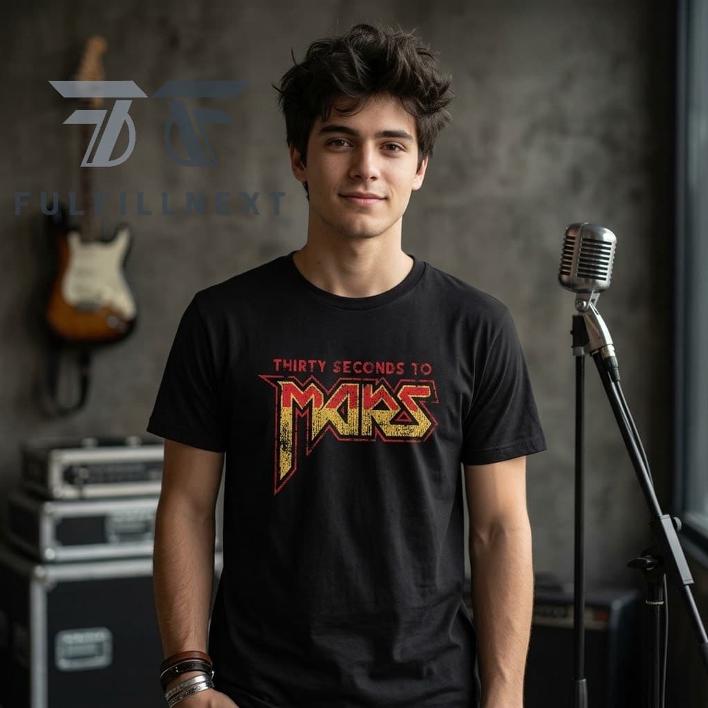 Thirty Seconds to Mars A Beautiful Lie vs This Is War European Tour 2027 T-Shirt - Image 2