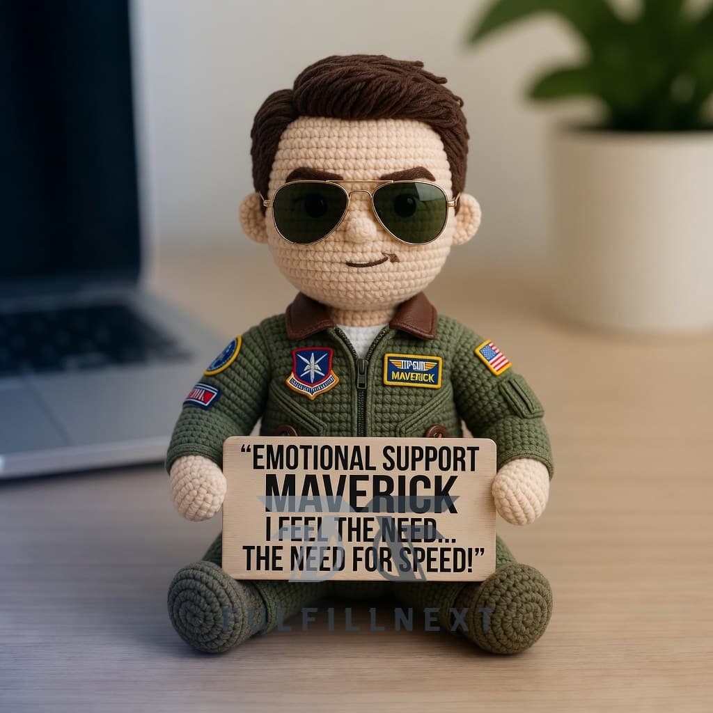 Top Gun 40th Anniversary Crochet Doll - Image 1